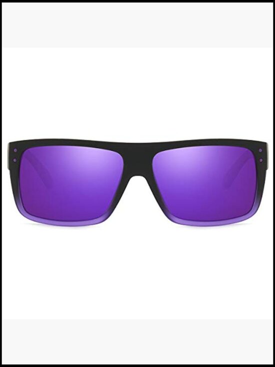 Unisex Polarized Sunglasses UV Protection Retro Rectangular Frame main image 4